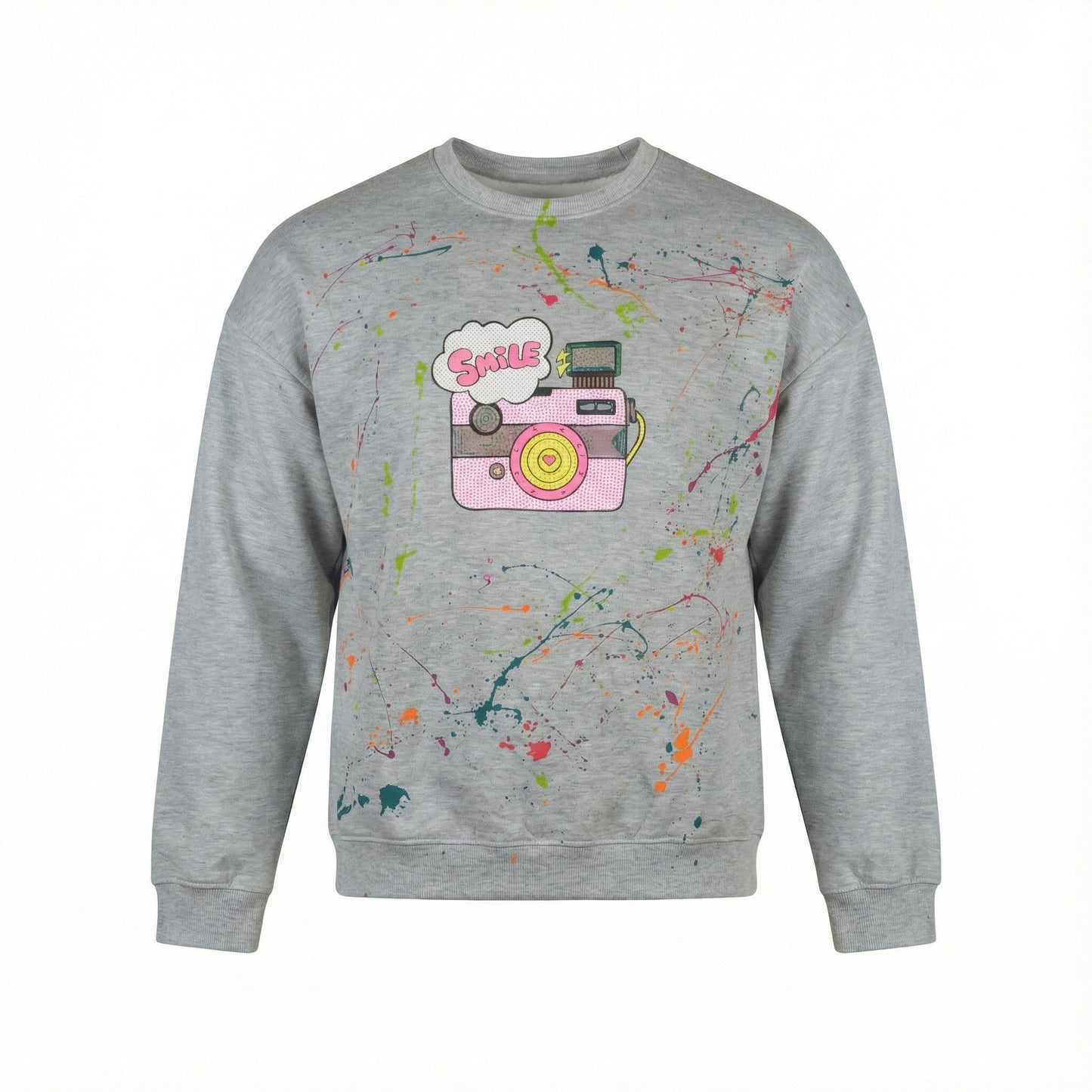 "SMILE FOR THE SHOT" (Black Kat Hoodies-Mood Mask Series