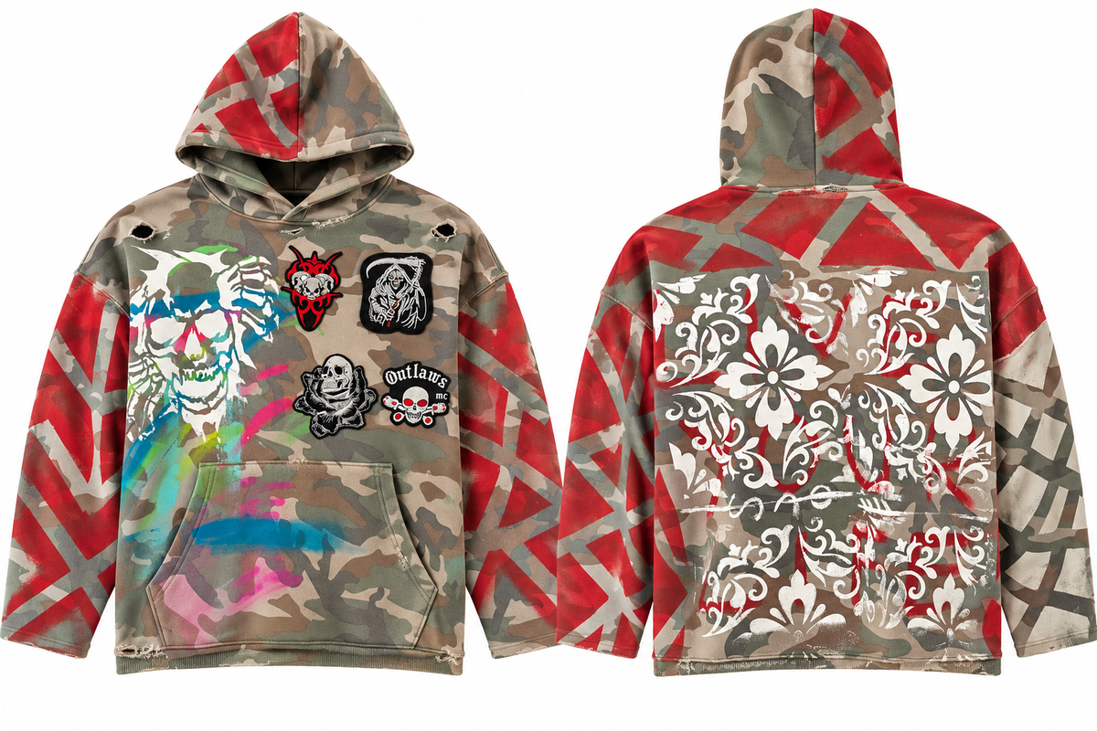 OUTLAW -1 OF 1 Camo Hoodie
