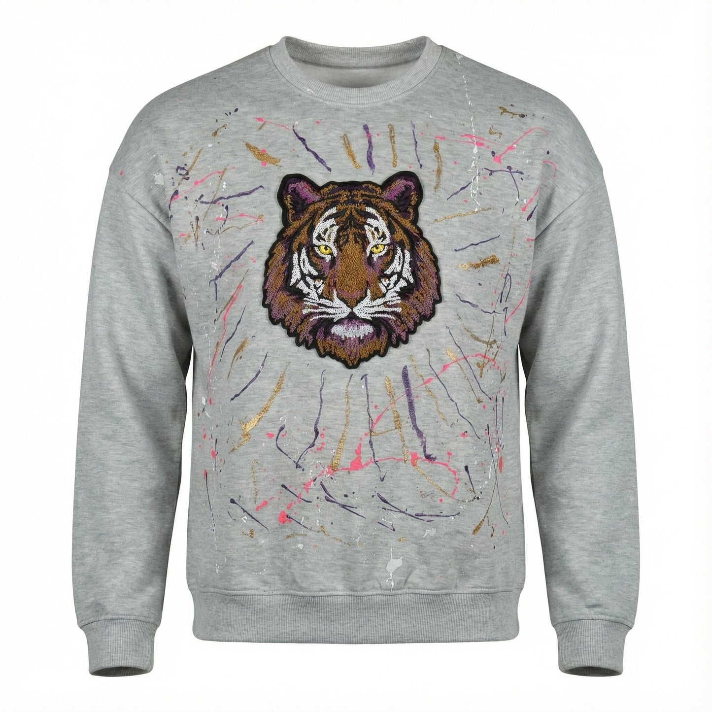 "ROYALCHAOS" CREWNECK  (1 of 1) (Black Kat Hoodies Signature Art Series)