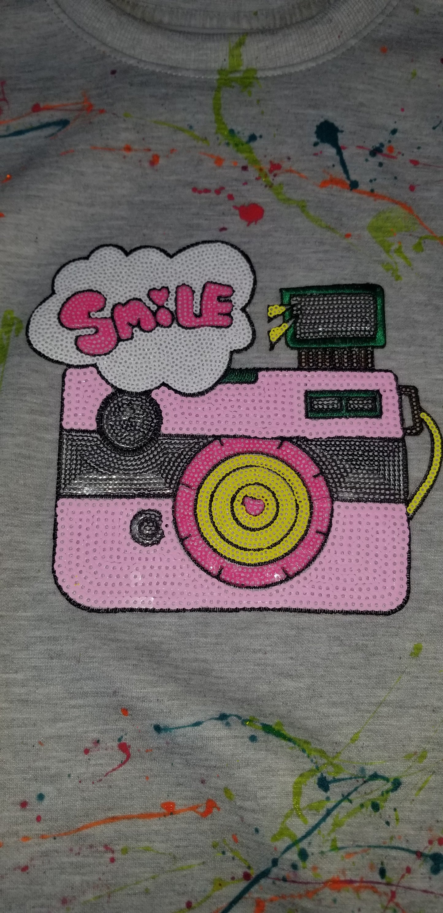 "SMILE FOR THE SHOT" (Black Kat Hoodies-Mood Mask Series