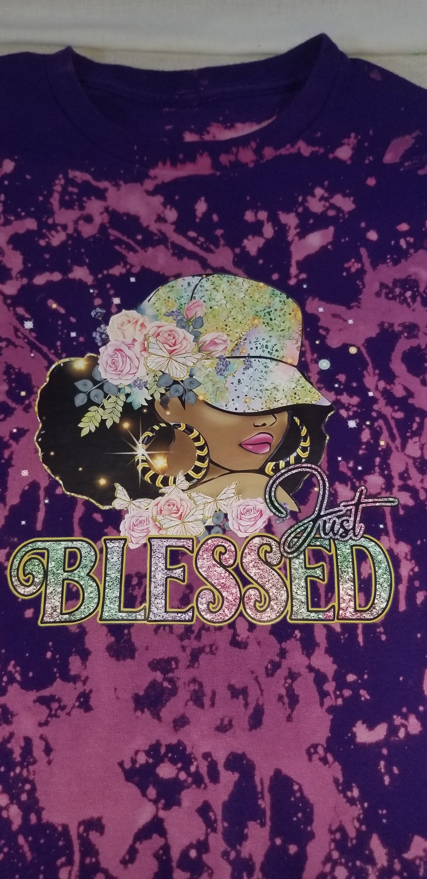 "PURPLE BLESSING " FRINGE TEE (1 OF 1)