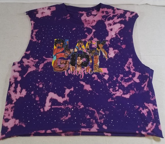 BLACK KAT "ROYAL MELANIN" CROP TEE (Black Girl Magic Collection)  (1 of 1)