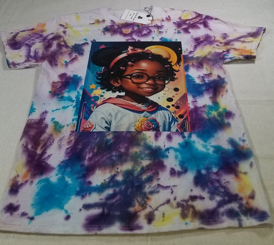 TIE/DYE SMART GIRL TEE (1 of 1)