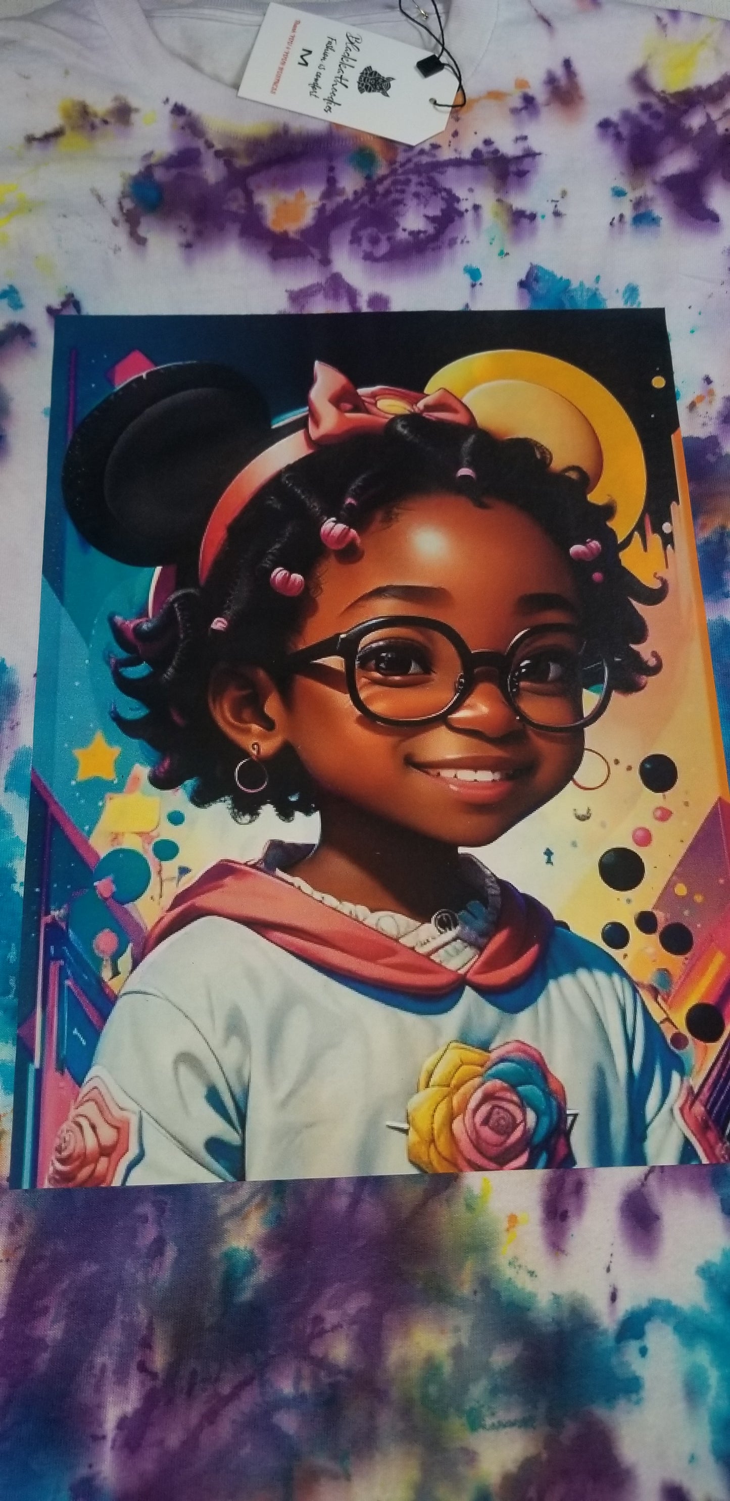 TIE/DYE SMART GIRL TEE (1 of 1)