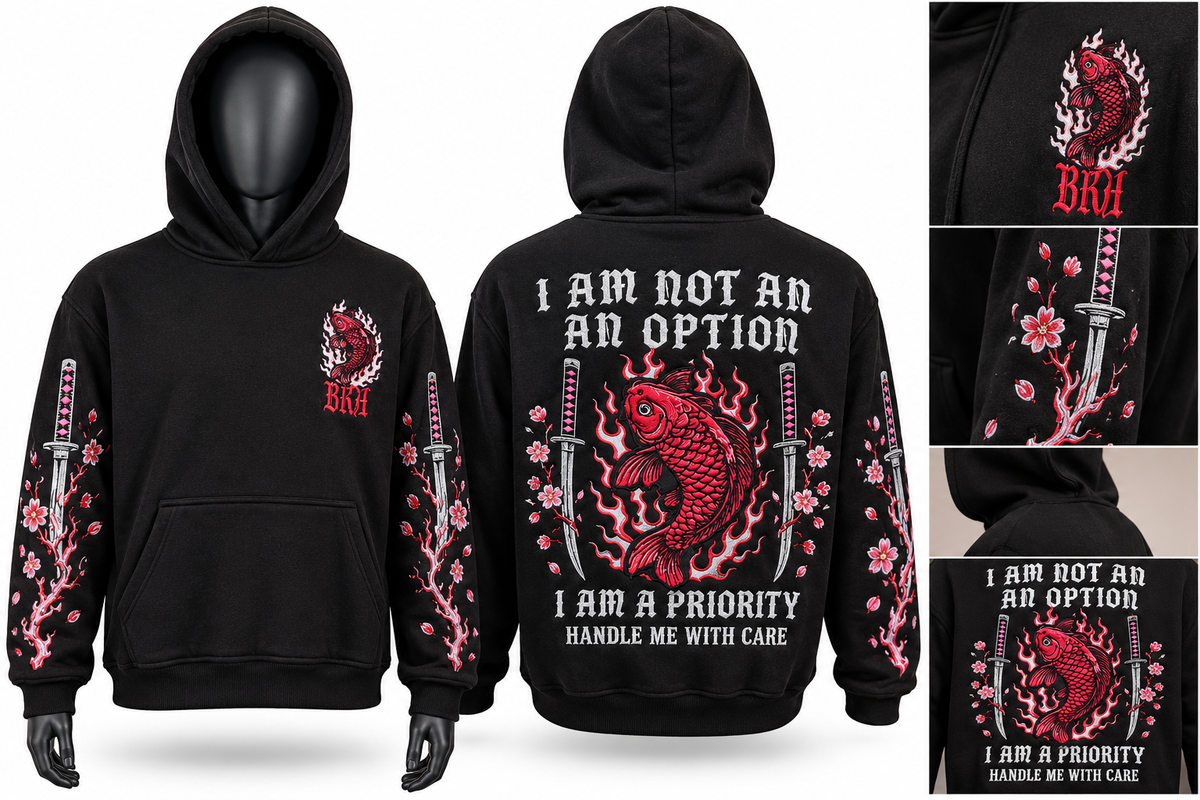 I AM NOT AN OPTION- Statement Hoodie